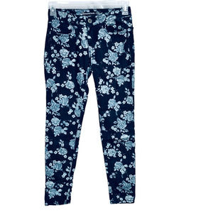American Eagle Floral Denim Jeggings 2